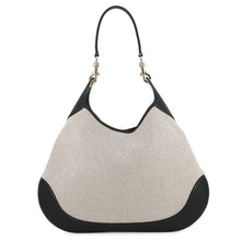 Load image into Gallery viewer, GUCCI GUCCI B One Shoulder Bag Beige/Black815924 Canvas Leather Size Medium
