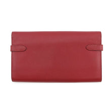 将图像加载到图库查看器中，HERMES Kelly wallet long Rouge Grenat Epsom
