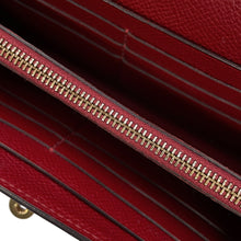 Load image into Gallery viewer, HERMES Kelly wallet long Rouge Grenat Epsom
