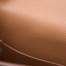 Load image into Gallery viewer, HERMES Roulis Slim Wallet Gold/Vert fizz Evercolor
