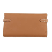 将图像加载到图库查看器中，HERMES Kelly wallet Gold Epsom
