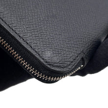 将图像加载到图库查看器中，HERMES azap silk in long Black Epsom
