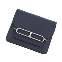 Load image into Gallery viewer, HERMES Roulis Roulis Slim Blue Nuit/Blue Zanzibar Evercolor
