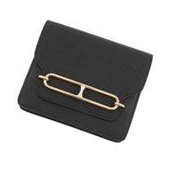 HERMES Roulis Roulis Slim Black Chevre Myzore Goatskin