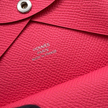 将图像加载到图库查看器中，HERMES Calvi duo Pink Epsom
