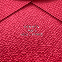 将图像加载到图库查看器中，HERMES Calvi duo Pink Epsom
