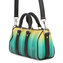 将图像加载到图库查看器中，LOUIS VUITTON Keepall Green/YellowM59949 Damier stripe Size XS
