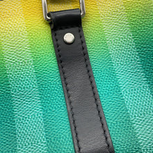 将图像加载到图库查看器中，LOUIS VUITTON Keepall Green/YellowM59949 Damier stripe Size XS
