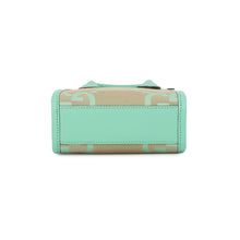 Load image into Gallery viewer, GUCCI Jumbo GG 2-way Mini Tote Beige/Light Green671623 Jumbo GG Canvas Leather
