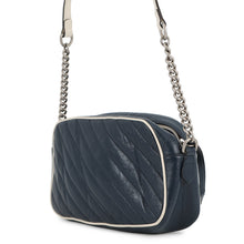 Load image into Gallery viewer, GUCCI GG Marmont ChainShoulder Navy/White447632 Leather
