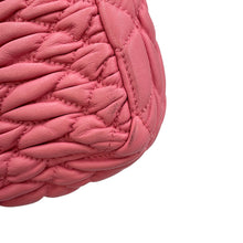 将图像加载到图库查看器中，MIUMIU Nappa Crystal Shoulder Bag PinkRP0233 Leather
