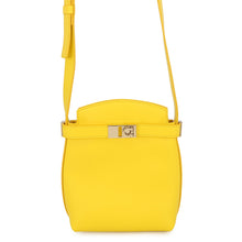 Load image into Gallery viewer, Ferragamo Hug Phone Holder Yellow220650 770895 Calf Leather

