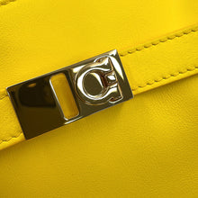 Load image into Gallery viewer, Ferragamo Hug Phone Holder Yellow220650 770895 Calf Leather
