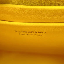 Load image into Gallery viewer, Ferragamo Hug Phone Holder Yellow220650 770895 Calf Leather
