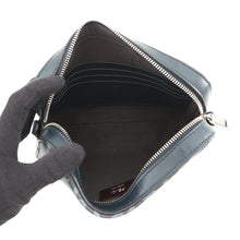 将图像加载到图库查看器中，FENDI Diagonal Camera Case Navy7M0286 ASIC PVC Leather
