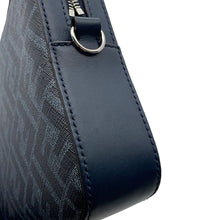 将图像加载到图库查看器中，FENDI Diagonal Camera Case Navy7M0286 ASIC PVC Leather
