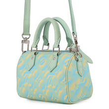 Load image into Gallery viewer, LOUIS VUITTON Speedy Bandouliere GreenM46092 Monogram Empreinte Leather Summer Stardust Size 20

