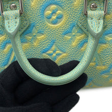 将图像加载到图库查看器中，LOUIS VUITTON Speedy Bandouliere GreenM46092 Monogram Empreinte Leather Summer Stardust Size 20
