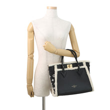 将图像加载到图库查看器中，LOUIS VUITTON On My Side NoirM58908 Calf Leather Shearling Size MM
