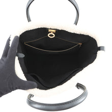 将图像加载到图库查看器中，LOUIS VUITTON On My Side NoirM58908 Calf Leather Shearling Size MM
