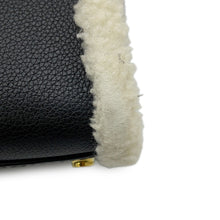 将图像加载到图库查看器中，LOUIS VUITTON On My Side NoirM58908 Calf Leather Shearling Size MM
