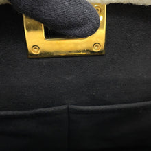 将图像加载到图库查看器中，LOUIS VUITTON On My Side NoirM58908 Calf Leather Shearling Size MM
