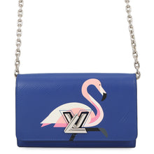 Load image into Gallery viewer, LOUIS VUITTON Portefeuille Twist Chain Wallet BlueM62215 Epi Leather
