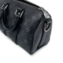 Load image into Gallery viewer, LOUIS VUITTON Keepall Bandouliere NoirM46271 Monogram Eclipse Monogram Eclipse Reverse Size 25
