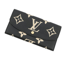 Load image into Gallery viewer, LOUIS VUITTON Portefeuille Emilie Noir/BeigeM83138 Monogram Empreinte Leather
