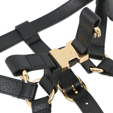 将图像加载到图库查看器中，GUCCI Interlocking G Pet Harness Black692963 Leather Size M
