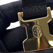 将图像加载到图库查看器中，GUCCI Interlocking G Pet Harness Black692963 Leather Size M
