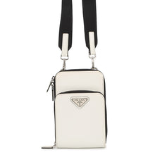 Load image into Gallery viewer, PRADA Triangle Smartphone Shoulder White2ZH126 Leather
