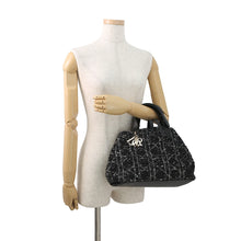 Load image into Gallery viewer, Dior Cannage to JulesBag Black/WhiteM2821OTKV_M911 Tweed Calf Leather Size Medium
