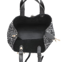 将图像加载到图库查看器中，Dior Cannage to JulesBag Black/WhiteM2821OTKV_M911 Tweed Calf Leather Size Medium
