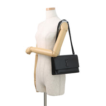 Load image into Gallery viewer, SAINT LAURENT PARIS Sunset ChainShoulder Bag Black442906 Leather
