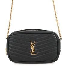 Load image into Gallery viewer, SAINT LAURENT PARIS Lou ChainShoulder Bag Black748849 Leather
