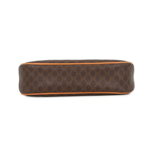 将图像加载到图库查看器中，CELINE Macadam Pattern Accessories Pouch Brown PVC Leather
