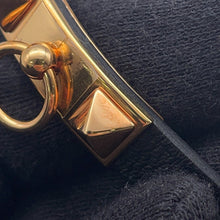 将图像加载到图库查看器中，HERMES Bracelet Mini Rival Size T3 Black Swift Leather
