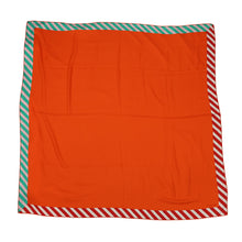 Load image into Gallery viewer, HERMES Carre Jean Size 140 Orange/White/Red/Light Green Cashmere70% Silk30%
