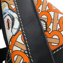 Load image into Gallery viewer, BURBERRY JETT TB Backpack Deep Orange8040237 PVC Leather
