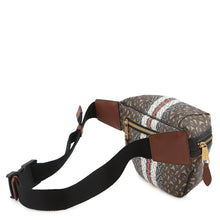 将图像加载到图库查看器中，BURBERRY TBCrossbody Bag Brown/Black/White8021483 PVC Leather Size Medium
