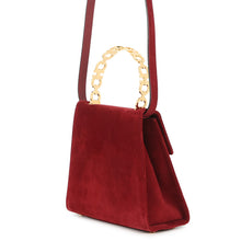 Load image into Gallery viewer, Ferragamo Gancini Handle 2WAY Bag Red suede

