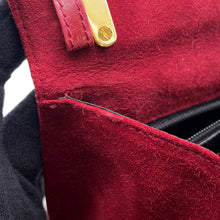 Load image into Gallery viewer, Ferragamo Gancini Handle 2WAY Bag Red suede
