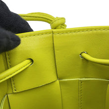 Load image into Gallery viewer, Bottega Veneta Cassette Bucket Bag Pistachio Green680217 Leather Size Mini
