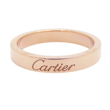 Load image into Gallery viewer, CARTIER C de Cartier Wedding Ring Size 48/#8B4087248/B4087200 18K Pink Gold

