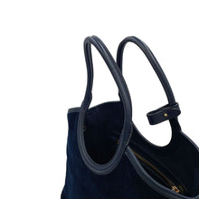 Load image into Gallery viewer, MIUMIU Ivy Corduroy Handbag Navy5BA284_2F81_F0124_V_OON Corduroy Leather Size Small
