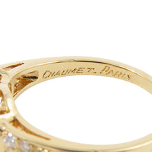 将图像加载到图库查看器中，Chaumet Sapphire Ring Size Approximately No. 10 18K Yellow Gold
