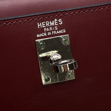 Load image into Gallery viewer, HERMES Kelly Sellier Rouge H Box Calf Leather Size 25

