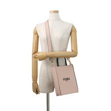Load image into Gallery viewer, FENDI Shopping bag (2-way bag) Pink/Black8BH382 ADP6 Leather Size Small
