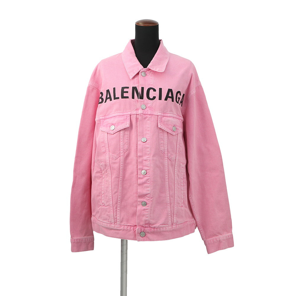 BALENCIAGA コットン　ジャケット　34 Balenciaga Crypto Large Fit Jacket 'Light Blue' 750983TNW654036